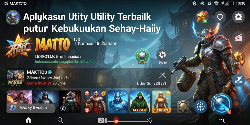 Tampilan antarmuka MAKTOTO yang intuitif dan user-friendly.