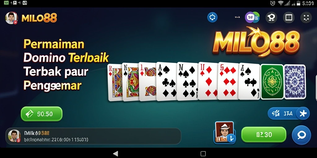 Tampilan gameplay Domino yang seru dan menantang.