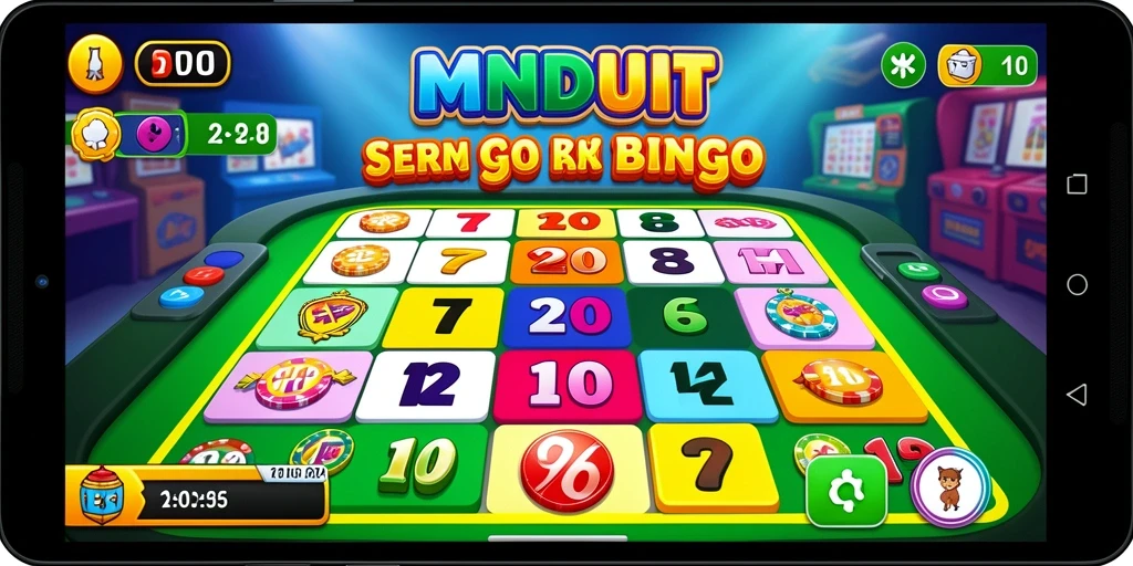 Tampilan gameplay seru MNDUIT dengan teman bermain Bingo.