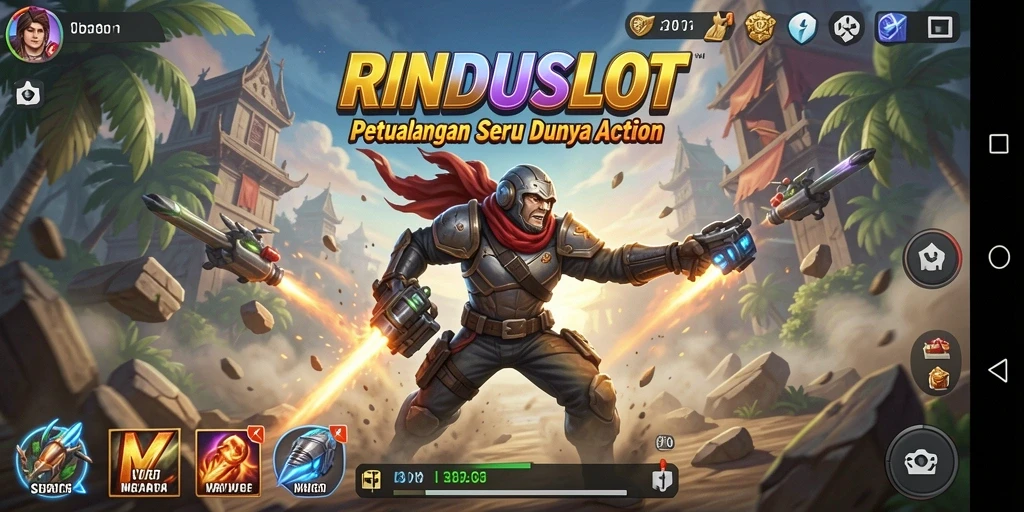 Tampilan gameplay seru dari RINDUSLOT dengan aksi mendebarkan.
