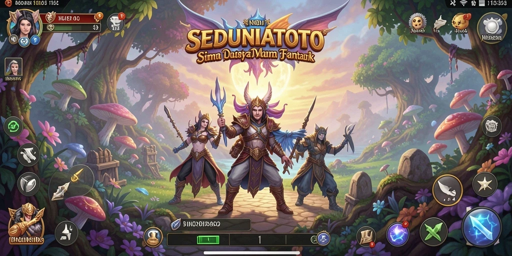 Tampilan gameplay SEDUNIATOTO yang menarik dan interaktif.