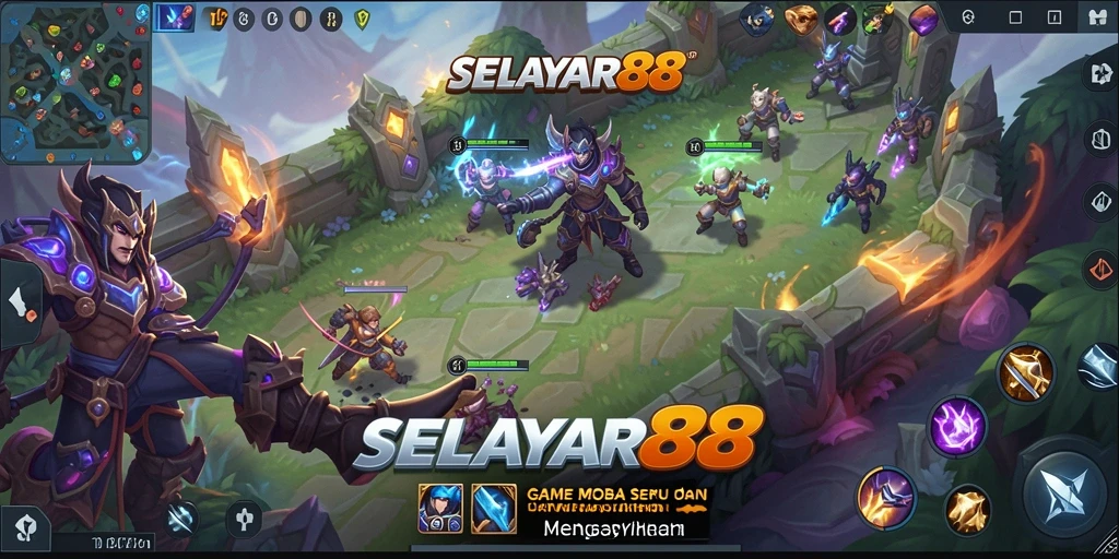 Tangkapan layar utama menunjukkan aksi mendebarkan dari pertarungan karakter di SELAYAR88.