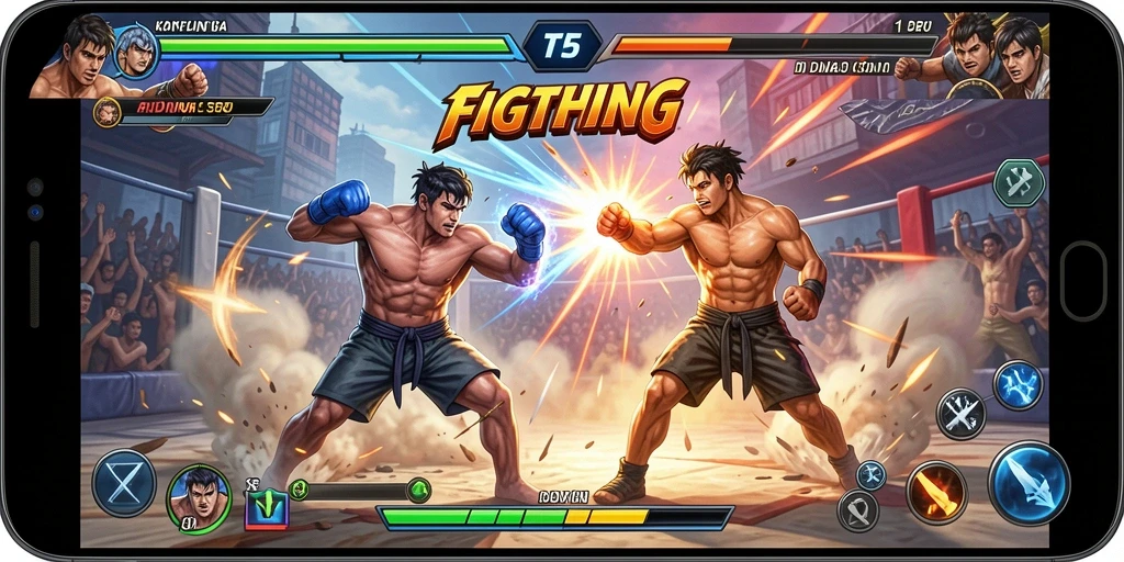 Tangkapan layar gameplay T6 menampilkan aksi pertarungan seru dan karakter yang menawan.