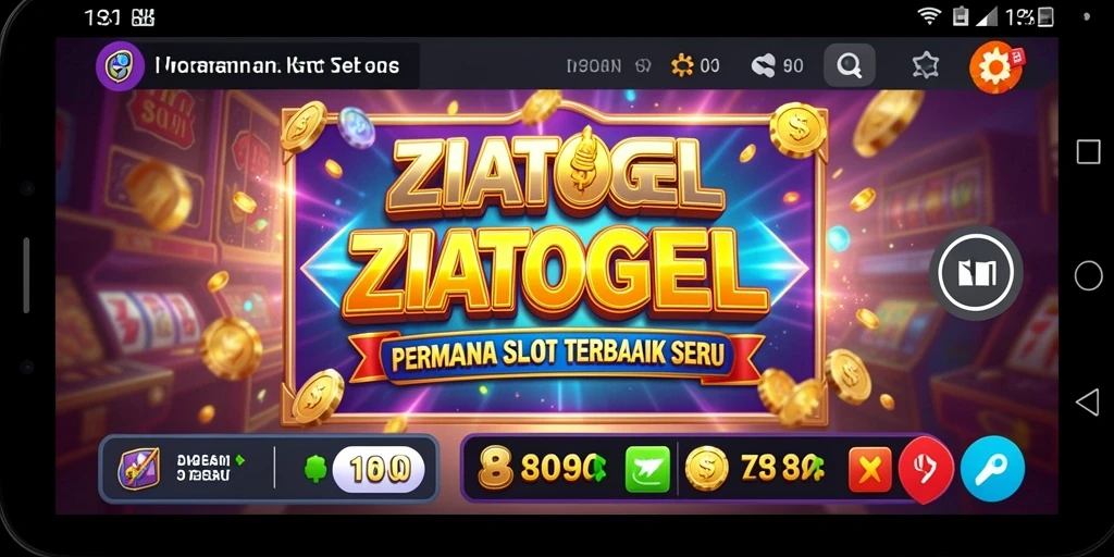 Gameplay seru ZIATOGEL dengan berbagai tema slot.